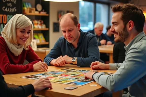 Bordspellen demonstratie in onze winkel