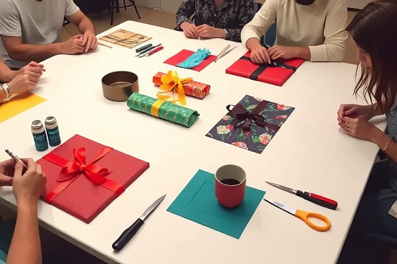 Workshop cadeaus inpakken voor feestdagen